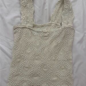 Free People cream tank top